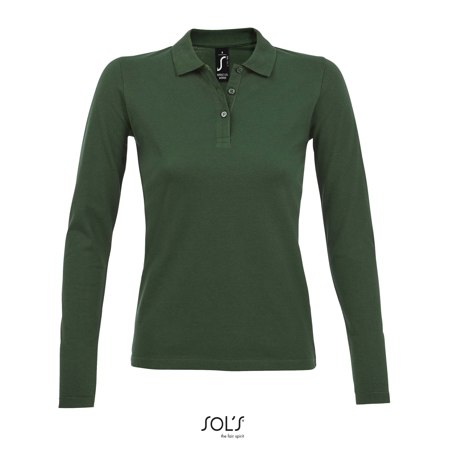 Polo femme personnalisable 180gr PERFECT WOMEN LSL Vert bouteille